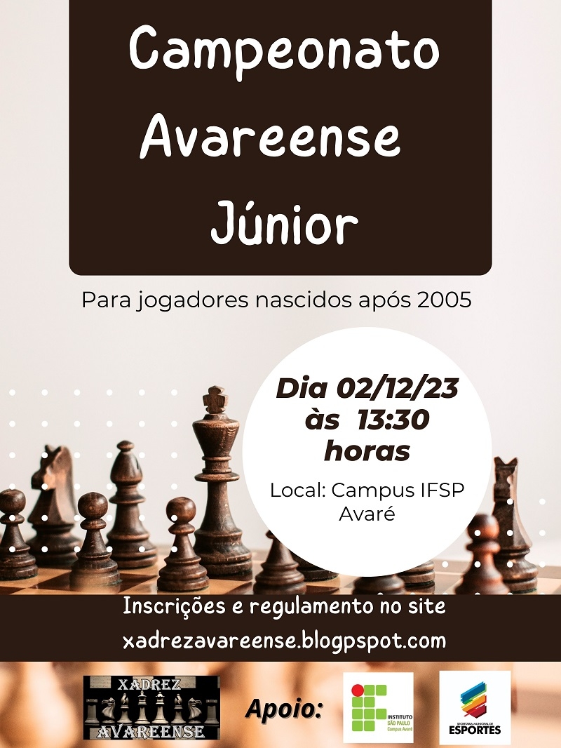 II Campeonato de Xadrez começa nesta segunda