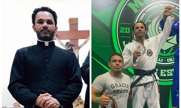 Padre que atua em Cerqueira César é vice-campeão mundial de Jiu-jitsu