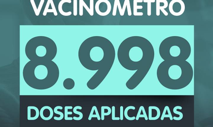 Avaré já aplicou 8.998 doses de vacina contra a Covid-19