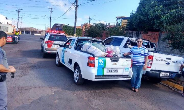 Polícia Militar participa de coleta de agasalhos em Taquarituba