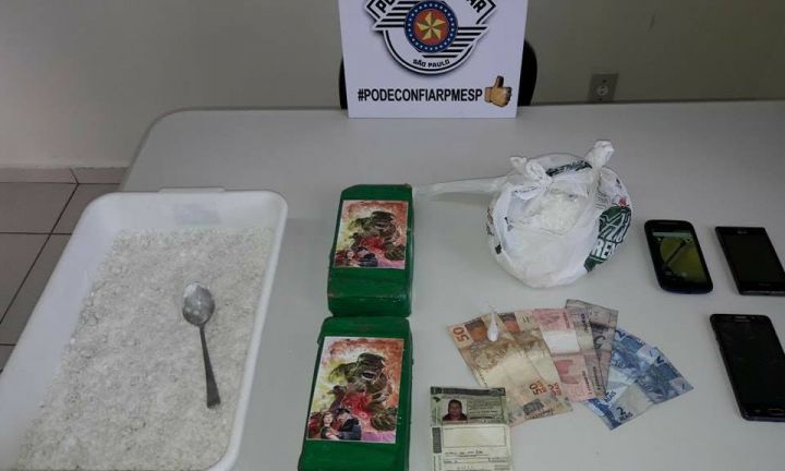 Traficante é preso com mais de 4 kg de cocaína no Camargo