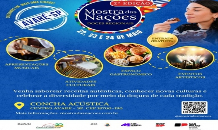 Doces regionais são tema da Mostra das Nações na Concha Acústica