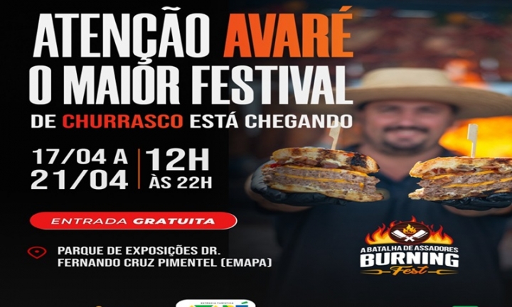 Burning Fest chega à Avaré com o maior festival de churrasco da região