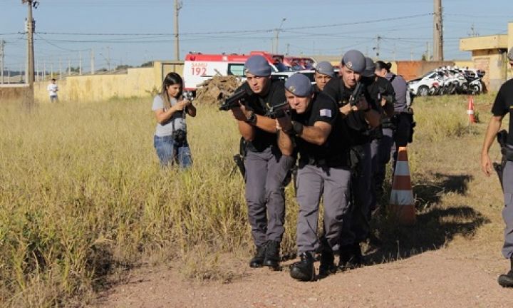 Polícia Militar realiza treinamento em conjunto com o SAMU