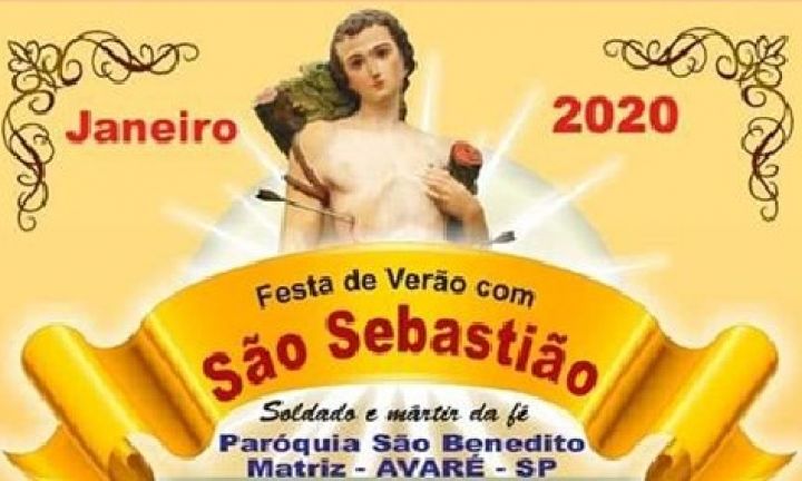 Festa de Verão com São Sebastião acontece de 10 a 20 de janeiro