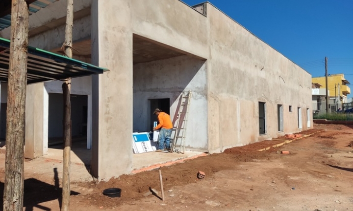 Obras do Posto de Saúde do Bairro Terras de São José entram em nova fase