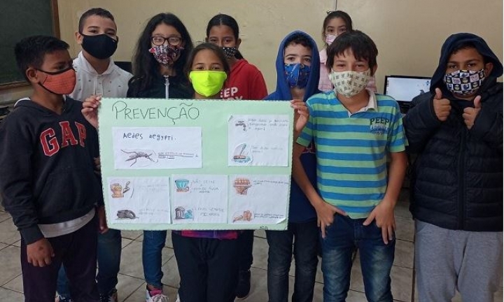 Alunos de escolas municipais desenvolvem atividades em projeto contra a Dengue