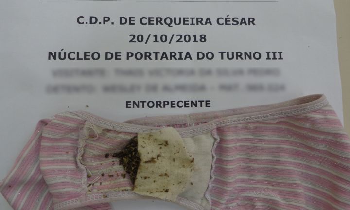 Menor é flagrada tentando entrar com droga no CDP de Cerqueira