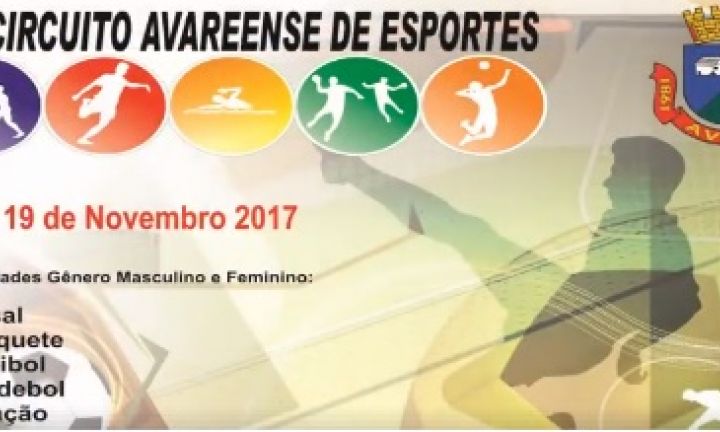 Vem aí o 1º Circuito Avareense de Esportes