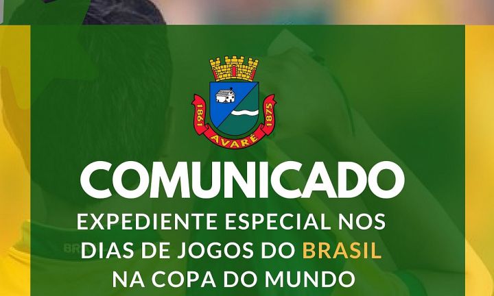 Prefeitura estabelece expediente diferenciado em dias de jogos do Brasil