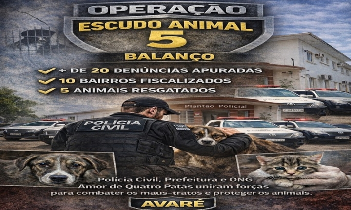 Polícia Civil e Prefeitura desencadeiam mais uma Operação Escudo Animal