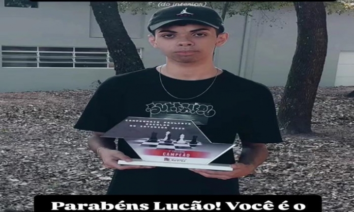 Jovem enxadrista avareense é campeão paulista escolar do interior de xadrez