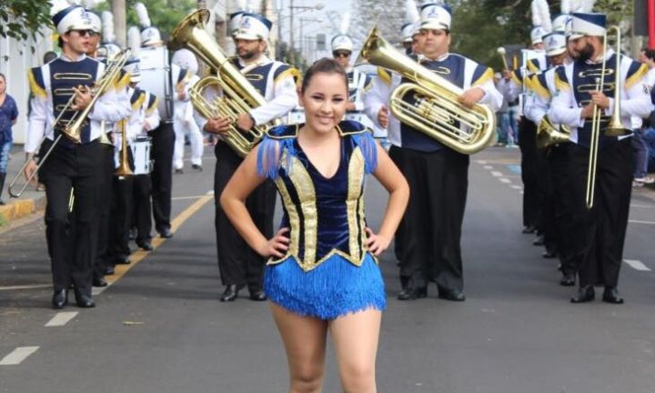 Banda Marcial estreou no desfile dos 157 anos de Avaré