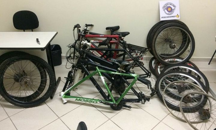 Polícia Militar apreende menores suspeitos de vários furtos de bicicletas