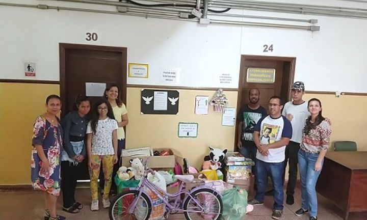 Alunos da Escola Coronel João Cruz participam do Projeto Natal Solidário