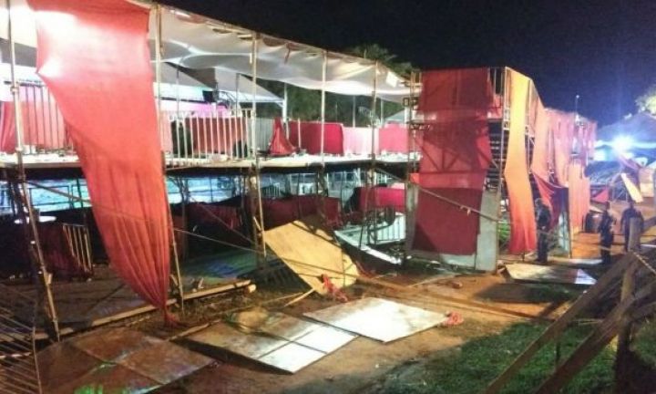 22 pessoas ficam feridas em desabamento de camarote