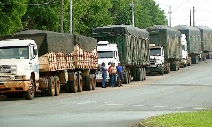 Caminhoneiros transportadores de laranja iniciam paralisação