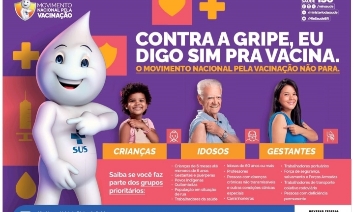 Dia D da vacinação contra a gripe acontece neste sábado, 13 de abril