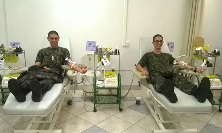 Aptidão física e doação de sangue foram atividades no TG
