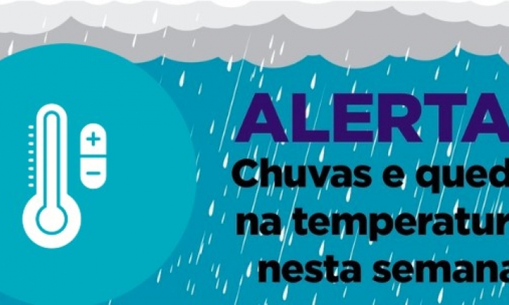 Chuva deve trazer queda brusca de temperatura em Avaré nesta semana