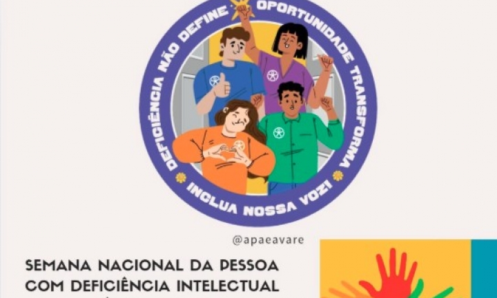 APAE comemora a Semana Nacional da Pessoa com Deficiência Intelectual e Múltipla