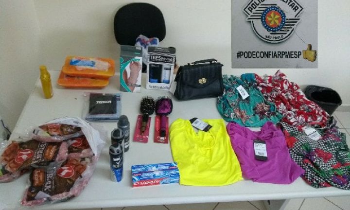 Casal é preso depois de furtar vários estabelecimentos no centro de Avaré