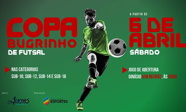 Copa Bugrinho de Futsal começa no dia 6 de abril