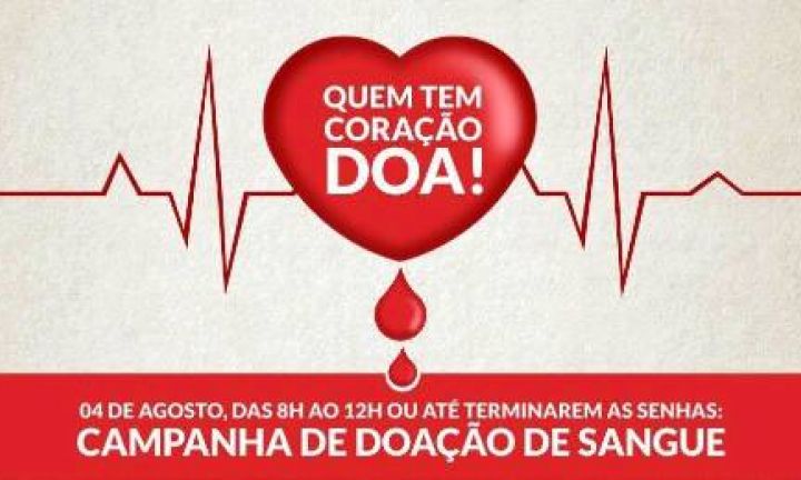 Nesta sexta Eduvale faz campanha de doação de sangue