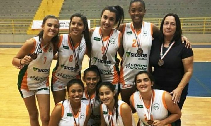 Basquete feminino da Unimed é bronze nos Jogos da Juventude