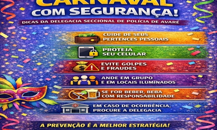 Delsecpol de Avaré orienta população sobre prevenção a crimes e cuidados pessoais