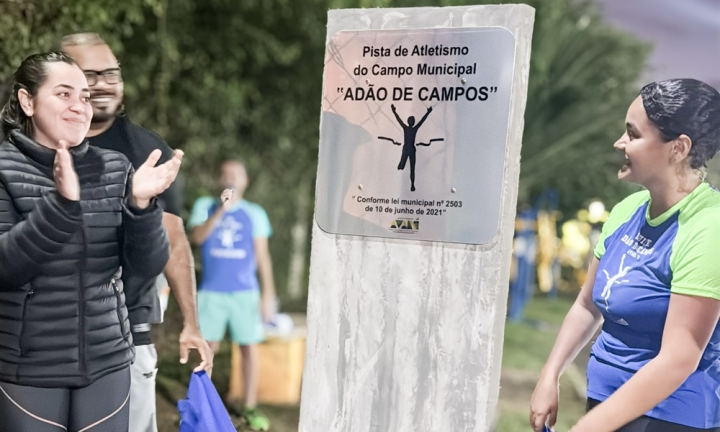 Descerramento de placa eterniza legado de Adão de Campos no atletismo