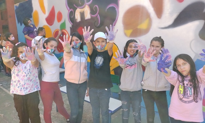 Muros de escolas públicas de Itaí recebem arte do grafite