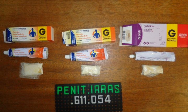 Agentes encontram cocaína em tubos de pomada na Penitenciária de Iaras