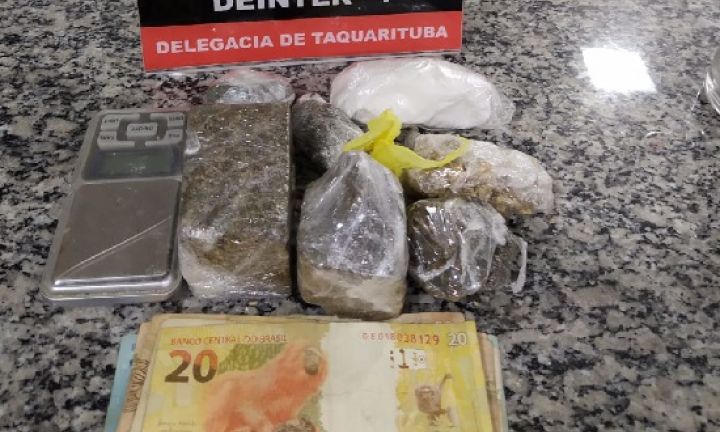 Polícia Civil prende três, encontra 13 quilos de maconha, além de crack e cocaína