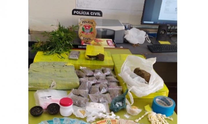 Operação da Polícia Civil apreende mais de 11 quilos de drogas