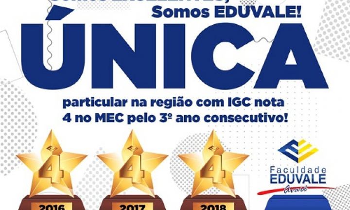 Faculdade Eduvale se consolida entre as melhores faculdades do país