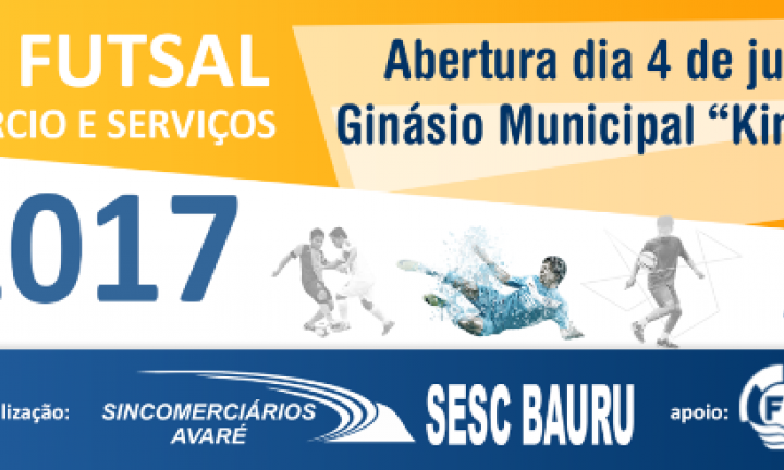 Copa Futsal do Comércio e Serviços começa nesta terça