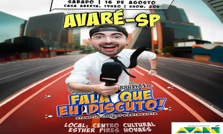 Douglas Donato apresenta espetáculo de stand-up neste sábado em Avaré