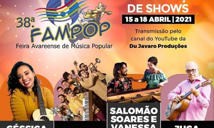 Feira Avareense da Música Popular será realizada de 15 a 18 de abril