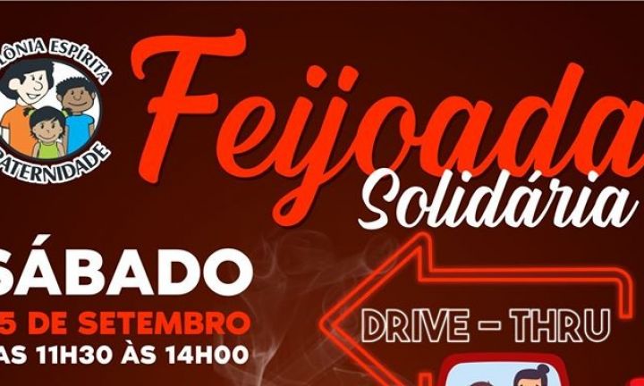 Colônia Espírita Fraternidade realiza Feijoada Solidária no dia 5 de setembro