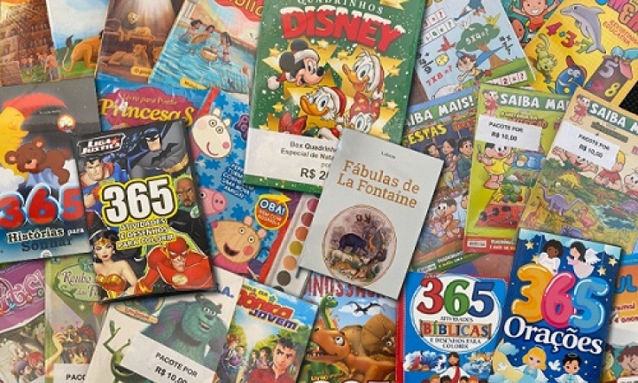 Feira Popular do Livro oferece livros infantis a partir de R$ 10,00