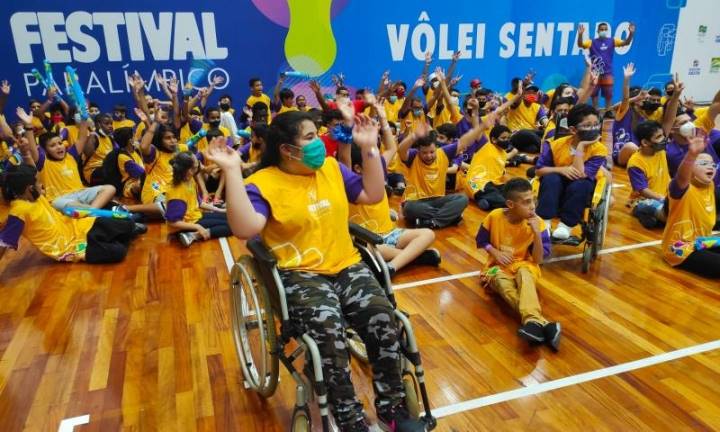 Crianças de Avaré participam do Festival Paralímpico em São Paulo