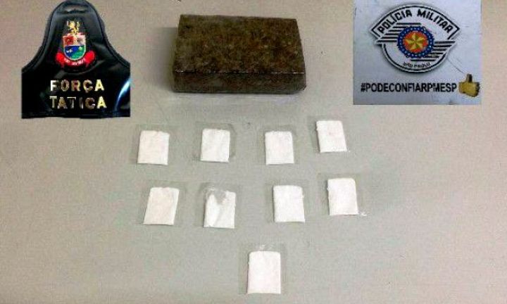 Jovem é detido com maconha e cocaína na João Mellão