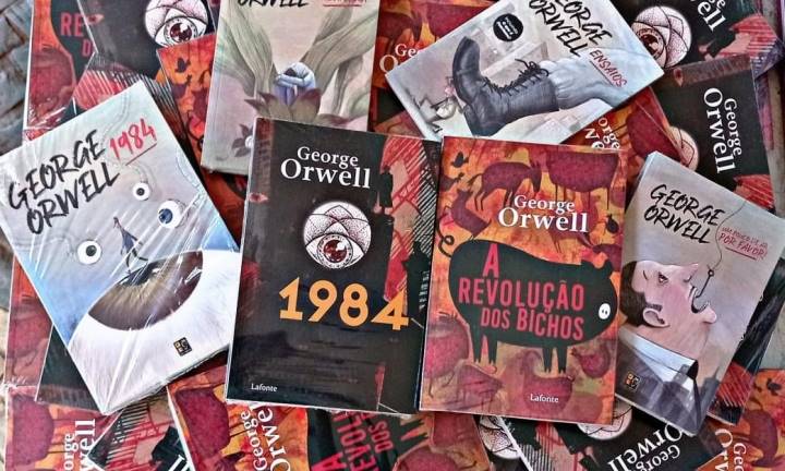 Obras do escritor George Orwell custam R$ 20,00 na Feira do Livro