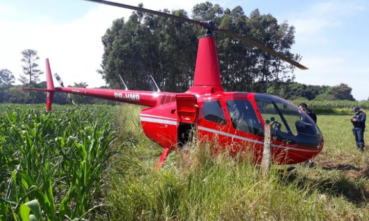 Helicóptero que fez pouso forçado em Ponta Porã partiu de Avaré
