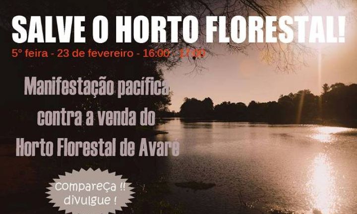 Horto Florestal será palco de manifestação pacífica contra a sua venda