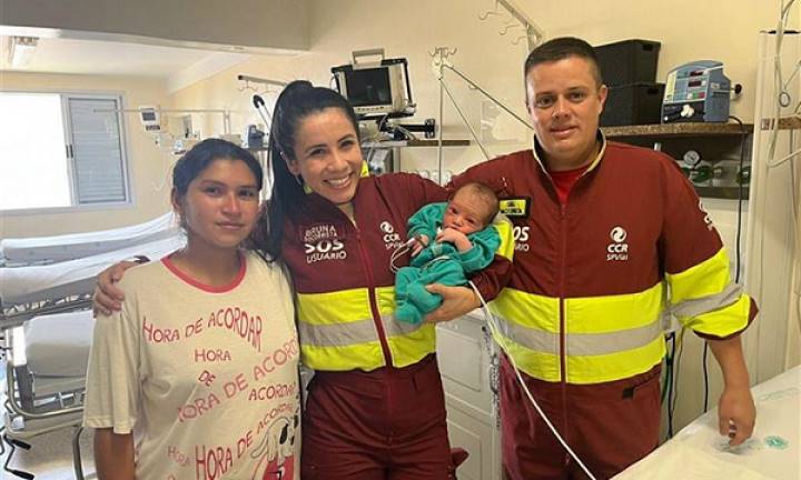 Equipe de Resgate da CCR SPVias salva bebê engasgado na Castello Branco em Iaras