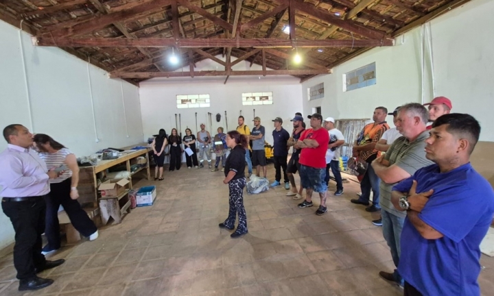 Frente de Trabalho se prepara para iniciar os trabalhos em praças e ruas