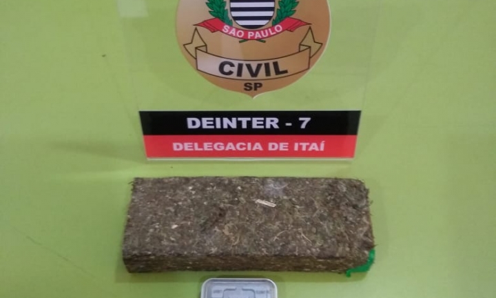 Ação da Polícia Civil termina com 1 preso e meio quilo de droga apreendida