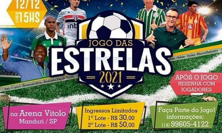 Jogo das Estrelas reúne jogadores famosos em Manduri no domingo